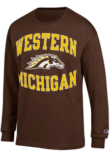 Champion Western Michigan Broncos Brown Cotton Long Sleeve T Shirt