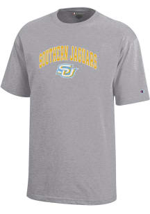 Champion Southern University Jaguars Youth Grey Arch Mascot Short Sleeve T-Shirt