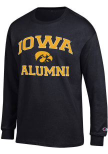 Champion Iowa Hawkeyes Black Number One Alumni Long Sleeve T Shirt