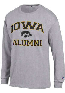 Champion Iowa Hawkeyes Charcoal Number One Alumni Long Sleeve T Shirt