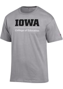 Champion Iowa Hawkeyes Charcoal College of Education Short Sleeve T Shirt