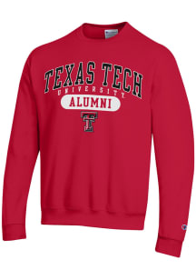 Champion Texas Tech Red Raiders Mens Red Alumni Long Sleeve Crew Sweatshirt