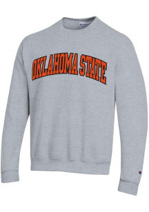 Champion Oklahoma State Cowboys Mens Grey Arch Name Long Sleeve Crew Sweatshirt