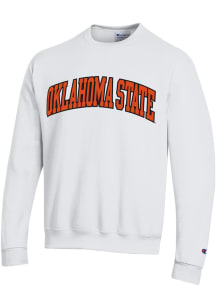 Champion Oklahoma State Cowboys Mens White Arch Name Long Sleeve Crew Sweatshirt