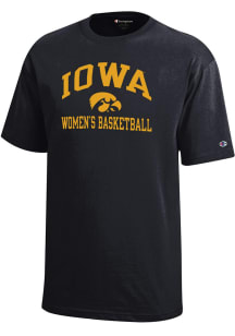 Youth Iowa Hawkeyes Black Champion Womens Basketball Short Sleeve T-Shirt