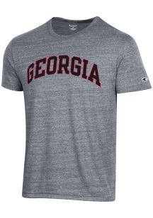 Champion Georgia Bulldogs Grey Vintage Wash Arch Name Short Sleeve T Shirt