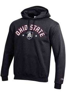 Champion Ohio State Buckeyes Mens Charcoal Arch Mascot Our Honor Defend Long Sleeve Hoodie