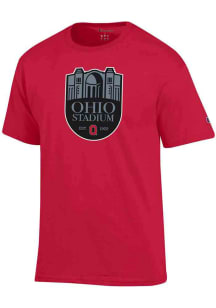 Champion Ohio State Buckeyes Red Ohio Stadium Short Sleeve T Shirt