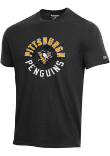 Champion Pittsburgh Penguins Black Classic Short Sleeve T Shirt