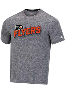 Champion Philadelphia Flyers Grey Heathered Impact Short Sleeve T Shirt