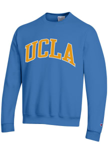 Champion UCLA Bruins Mens Blue Arch Name Long Sleeve Crew Sweatshirt