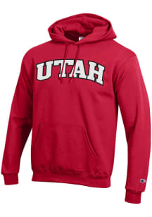 Champion Utah Utes Mens Grey Arch Name Long Sleeve Hoodie