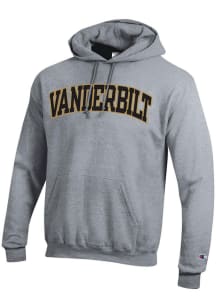 Champion Vanderbilt Commodores Mens Grey Arch Name Long Sleeve Hoodie