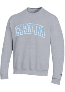 Champion North Carolina Tar Heels Mens Grey Arch Name Long Sleeve Crew Sweatshirt