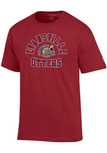 Champion Evansville Otters Red Arch Name Short Sleeve T Shirt