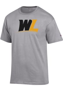 Champion West Liberty Hilltoppers Grey Primary Logo Short Sleeve T Shirt