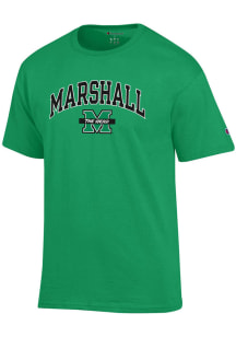 Champion Marshall Thundering Herd Kelly Green Arch Mascot Short Sleeve T Shirt