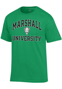 Champion Marshall Thundering Herd Kelly Green Number 1 Design Short Sleeve T Shirt