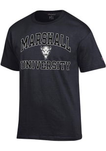 Champion Marshall Thundering Herd Black Number 1 Design Short Sleeve T Shirt