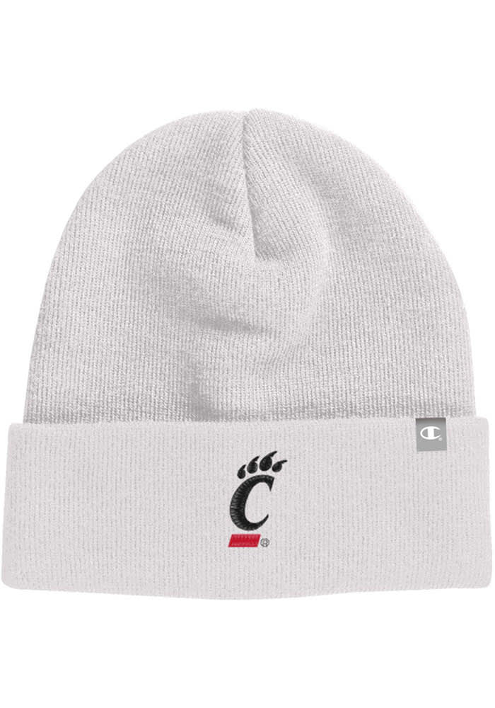 Champion Cincinnati Bearcats White Unisex Cuff Beanie Womens Knit Hat