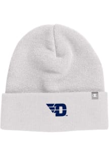 Champion Dayton Flyers White Unisex Cuff Beanie Womens Knit Hat