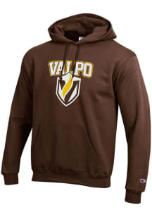 Champion Valparaiso Beacons Mens Brown Arch Mascot Long Sleeve Hoodie