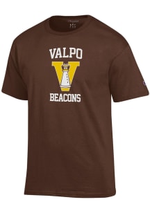 Champion Valparaiso Beacons Brown Number 1 Design Short Sleeve T Shirt
