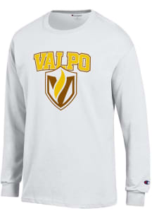 Champion Valparaiso Beacons White Primary Logo Long Sleeve T Shirt