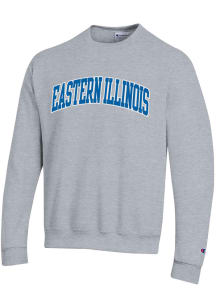 Champion Eastern Illinois Panthers Mens Grey Arch Name Long Sleeve Crew Sweatshirt
