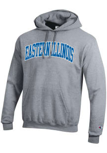 Champion Eastern Illinois Panthers Mens Grey Arch Name Long Sleeve Hoodie