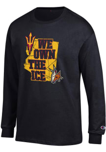 Champion Arizona State Sun Devils Black We Own the Ice Hockey Long Sleeve T Shirt