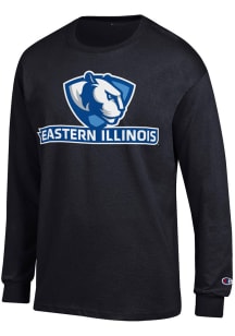 Champion Eastern Illinois Panthers Black Number 1 Design Long Sleeve T Shirt
