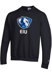 Champion Eastern Illinois Panthers Mens Black Primary Logo Long Sleeve Crew Sweatshirt