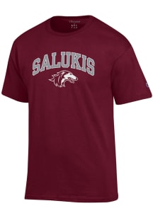 Champion Southern Illinois Salukis Maroon Arch Mascot Short Sleeve T Shirt