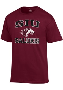 Champion Southern Illinois Salukis Maroon Number 1 Design Short Sleeve T Shirt