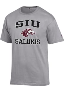 Champion Southern Illinois Salukis Grey Number 1 Design Short Sleeve T Shirt