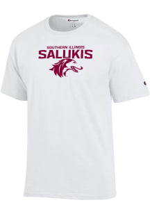 Champion Southern Illinois Salukis White Primary Logo Short Sleeve T Shirt
