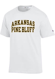 Champion Arkansas Pine Bluff Golden Lions White Arch Name Short Sleeve T Shirt