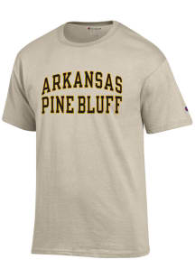 Champion Arkansas Pine Bluff Golden Lions Oatmeal Arch Name Short Sleeve T Shirt