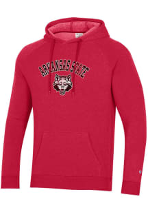 Champion Arkansas State Red Wolves Mens Red Number One Design Triumph Fashion Hood