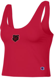 Womens Cincinnati Bearcats Red Champion Scoop Crop Tank Top