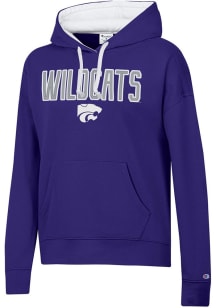 Womens K-State Wildcats Purple Champion Stadium Hooded Sweatshirt