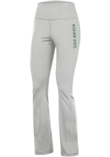 Womens Michigan State Spartans Silver Champion Yoga Flare Pants