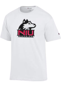 Champion Northern Illinois Huskies White Primary Logo Short Sleeve T Shirt