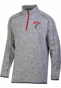 Mens Cincinnati Bearcats Grey Champion Stadium Artic Fleece Qtr Zip Pullover