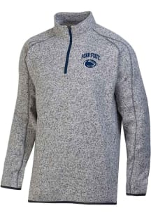 Mens Penn State Nittany Lions Grey Champion Stadium Artic Fleece Qtr Zip Pullover