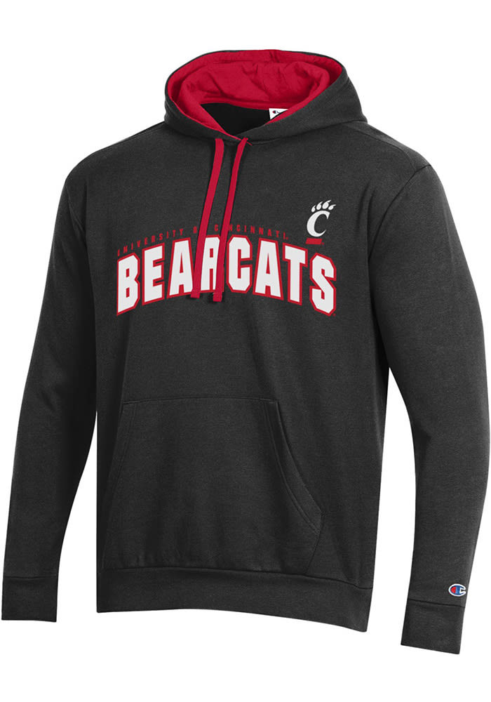 Champion Cincinnati Bearcats Mens Stadium Fleece Graphic Long Sleeve Hoodie