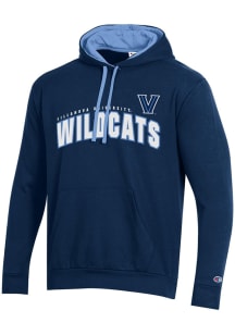 Champion Villanova Wildcats Mens Navy Blue Stadium Fleece Long Sleeve Hoodie