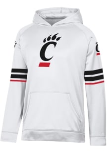 Mens Cincinnati Bearcats White Champion Stadium Jersey Look Long Sleeve Hoodie