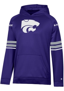 Champion K-State Wildcats Mens Purple Stadium Jersey Look Hood